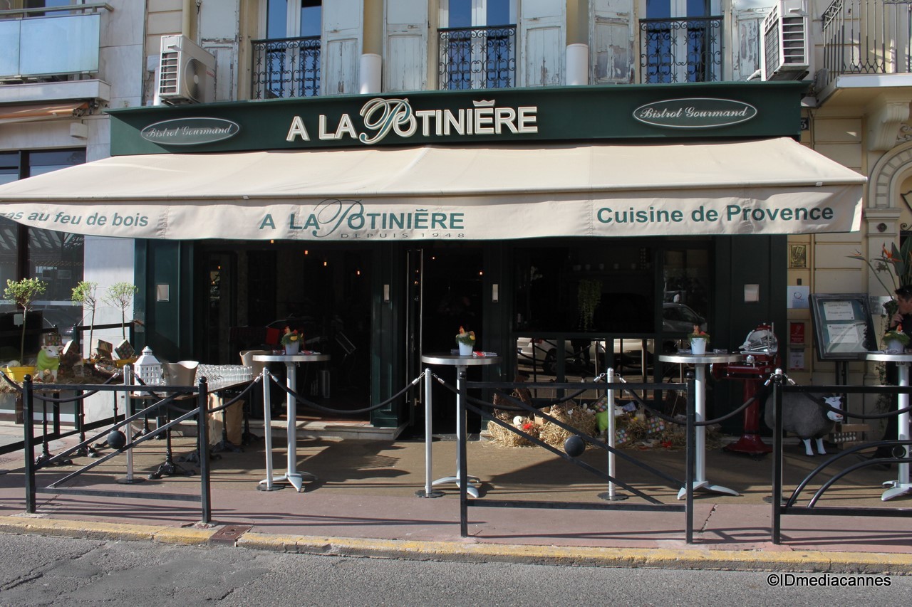 restaurant la potinière cannes devanture